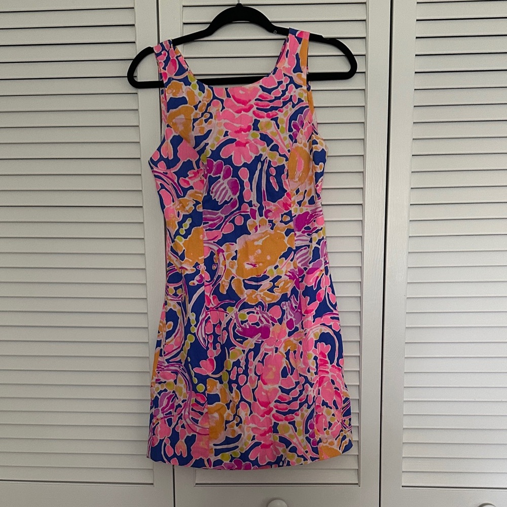 Lilly Pulitzer Courtney Floral Mini Dress - Pink, Orange, Blue - 4